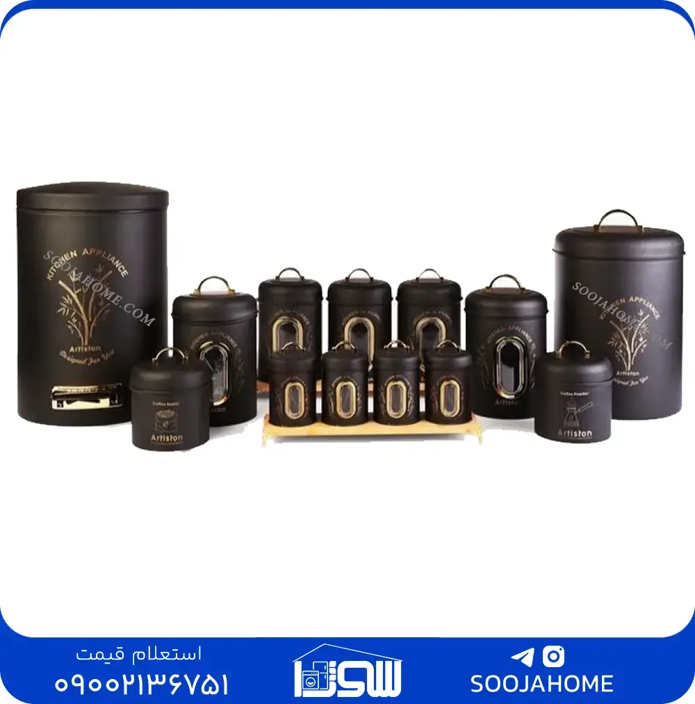 15parche-meshki-artiston سرویس آشپزخانه / 15 پارچه / درب ویکتوریا / رنگی / طرح ورونا / آرتیستون - تصویر 1