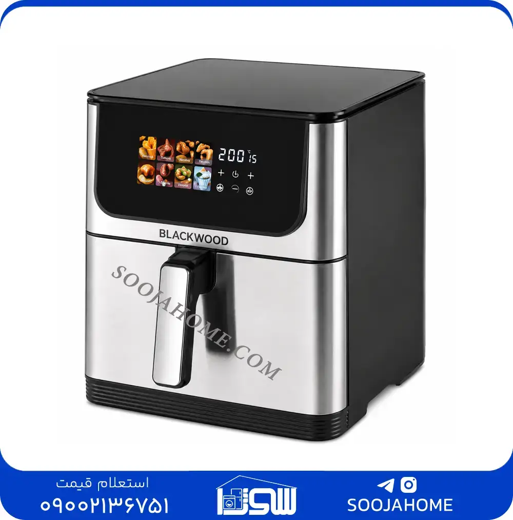 31 - RS888 سرخکن بدون روغن بلک وود مدل RS-888 ظرفیت 8 لیتر - تصویر 1